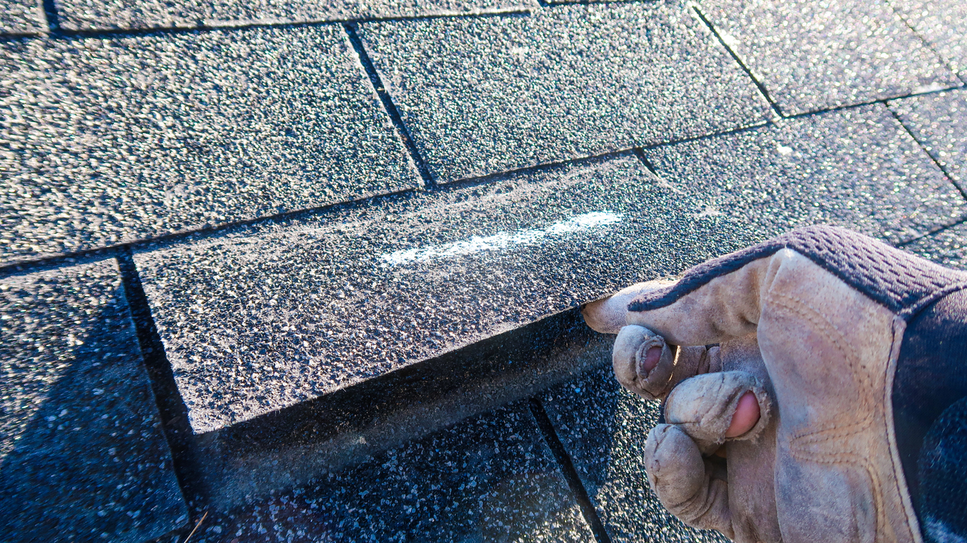 Hail Claim Roof Replacement — Hail Damage Roof Replacement completed by AIM Roofing in Rockwall, TX